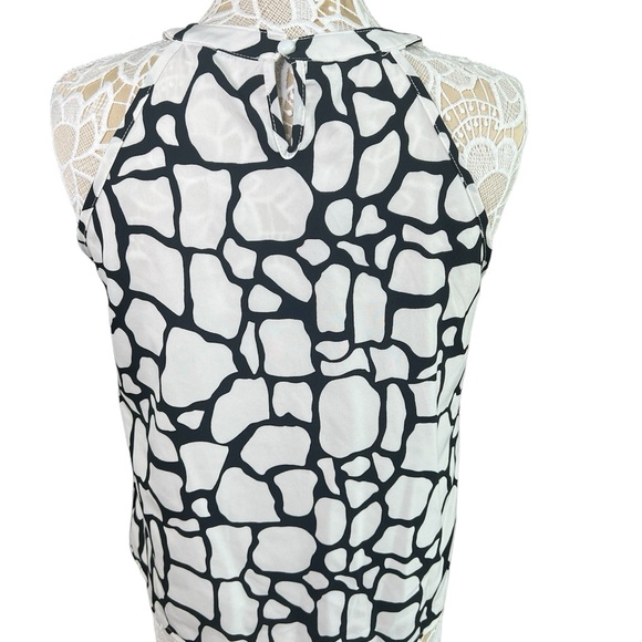 Women pants suits Allover print halter elegant  Set.Sleeveless size Medium. - Picture 5 of 8